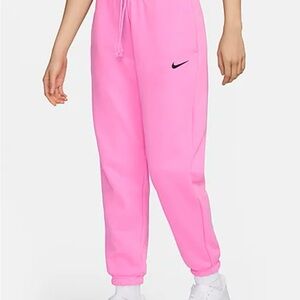 ✨new! Nike Pink fleece Track Pants with Tapered Leg and Elastic Cuffs